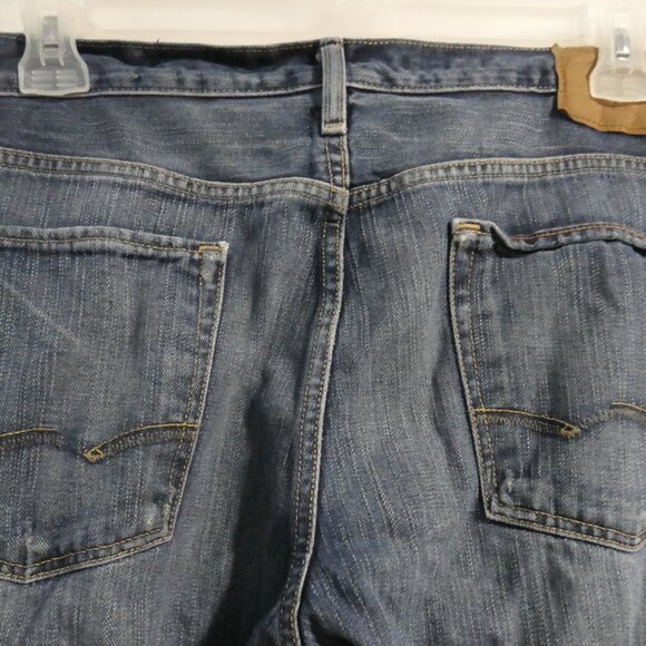 AMERICAN EAGLE | 34 x 32 | Bootcut Subtle Distressed Blue Denim - Jeans - Picture 11 of 16